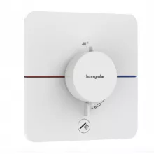   Hansgrohe ShowerSelect Comfort Q rejtett termosztát 1 fogyasztóhoz és 1 további kimenethez, matt fehér 15589700