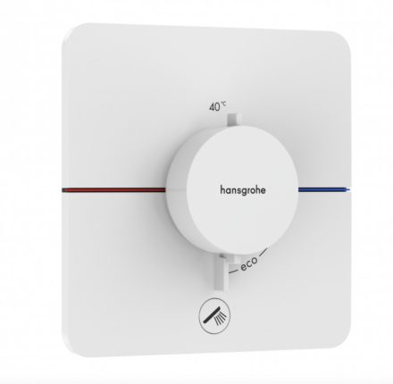 Hansgrohe ShowerSelect Comfort Q rejtett termosztát 1 fogyasztóhoz és 1 további kimenethez, matt fehér 15589700
