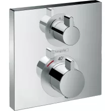   Hansgrohe Ecostat Square falsík alatti termosztátos csaptelep 2 fogyasztóhoz 15714000