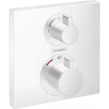   Hansgrohe Ecostat Square matt fehér falsík alatti termosztát 2 fogyasztóhoz 15714700