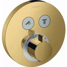   Hansgrohe ShowerSelect S polírozott arany hatású termosztátos csaptelep 15743990