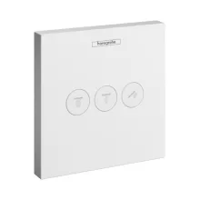   Hansgrohe ShowerSelect elzáró- és váltószelep falsík alatti szereléshez 3 fogyasztóhoz matt fehér 15764700