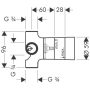 Hansgrohe alaptest quattro szelephez 15930180