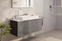 Hansgrohe Avalegra AquaUnit 780/475 SolidSurface mosdó króm mosdórendszerrel, balos/fehér 22473000