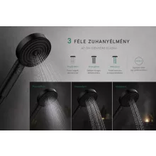   Hansgrohe Pulsify Select S 3 jet Relaxation kézizuhany 105 EcoSmart, matt fekete 24111670