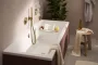 Hansgrohe Pulsify S hengeres kézizuhany EcoSmart, szálcsiszolt bronz kivitelben