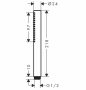 Hansgrohe Pulsify S hengeres kézizuhany 1 jet, EcoSmart Plusz, matt fekete 24126670