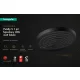 Hansgrohe Pulsify S 1jet fejzuhany 260 mm, matt fekete kivitelben.