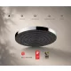 Hansgrohe Pulsify S EcoSmart fejzuhany PowderRain vízsugárral és króm felülettel.