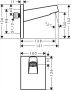 Hansgrohe Pulsify Fali csatlakozó fejzuhanyhoz 260, szálcsiszolt bronz 24149140