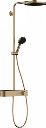 Hansgrohe Pulsify S Zuhanyrendszer 260, 1 jet és ShowerTablet Select 400, szálcsiszolt bronz 24220140