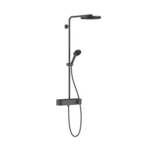 Hansgrohe Pulsify S Zuhanyrendszer 260 1jet ShowerTablet Select 400 EcoSmart termosztáttal, szálcsiszolt fekete króm 24221340