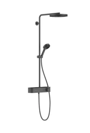 Hansgrohe Pulsify S Zuhanyrendszer 260 1jet ShowerTablet Select 400 EcoSmart termosztáttal, szálcsiszolt fekete króm 24221340
