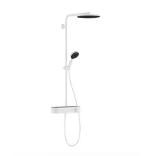   Hansgrohe Pulsify S Zuhanyrendszer 260, 1 jet és ShowerTablet Select 400 EcoSmart, matt fehér 24221700