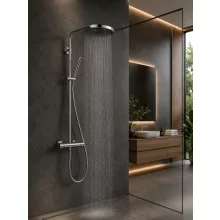 Hansgrohe Pulsify S Puro zuhanyrendszer 260 Ecostat Fine termosztáttal króm 24222000