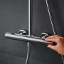Hansgrohe Pulsify S Puro zuhanyrendszer 260, Ecostat Fine termosztáttal, króm 24222000