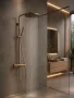 Hansgrohe Pulsify S Puro zuhanyrendszer 260 Ecostat Fine termosztáttal szálcsiszolt bronz 24222140