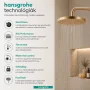 Hansgrohe Pulsify S Puro zuhanyrendszer 260 Ecostat Fine termosztáttal szálcsiszolt bronz 24222140