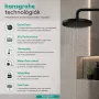 Hansgrohe Pulsify S Puro zuhanyrendszer 260 Ecostat Fine termosztáttal szálcsiszolt fekete króm 24222340