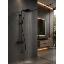 Hansgrohe Pulsify S Puro zuhanyrendszer 260 Ecostat Fine termosztáttal matt fekete 24222670