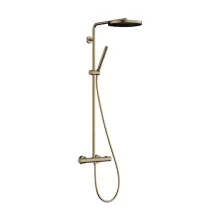 Hansgrohe Pulsify S Puro zuhanyrendszer 260 EcoSmart 1jet Ecostat Fine termosztatikus csapteleppel szálcsiszolt bronz 24223140