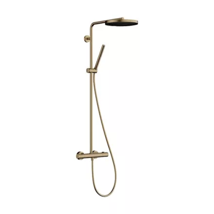 Hansgrohe Pulsify S Puro zuhanyrendszer 260 EcoSmart 1jet Ecostat Fine termosztatikus csapteleppel szálcsiszolt bronz 24223140