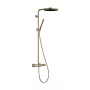 Hansgrohe Pulsify S Puro zuhanyrendszer 260 EcoSmart 1jet Ecostat Fine termosztatikus csapteleppel szálcsiszolt bronz 24223140