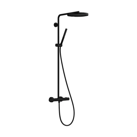 Hansgrohe Pulsify S Puro Showerpipe 260 1jet EcoSmart Ecostat Fine termosztáttal matt fekete 24223670