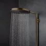 Hansgrohe Pulsify S Puro zuhanyrendszer 260 Ecostat Fine termosztáttal és 3jet kézizuhannyal szálcsiszolt bronz 24236140