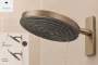 Hansgrohe Pulsify S Puro zuhanyrendszer 260 Ecostat Fine termosztáttal és 3jet kézizuhannyal szálcsiszolt bronz 24236140