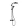 Hansgrohe Pulsify S Puro zuhanyrendszer 260 Ecostat Fine termosztáttal és 3jet kézizuhannyal matt fekete 24236670