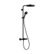 Hansgrohe Pulsify S Puro zuhanyrendszer 260 Ecostat Fine termosztáttal és 3jet kézizuhannyal matt fekete 24236670