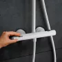 Hansgrohe Pulsify S Puro zuhanyrendszer 260 Ecostat Fine termosztáttal és 3jet kézizuhannyal matt fehér 24236700