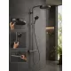 Hansgrohe Pulsify S Puro zuhanyrendszer 260 EcoSmart Ecostat Fine termosztáttal és 3jet kézizuhannyal szálcsiszolt fekete króm 24237340