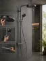 Hansgrohe Pulsify S Puro zuhanyrendszer 260 EcoSmart Ecostat Fine termosztáttal és 3jet kézizuhannyal szálcsiszolt fekete króm 24237340