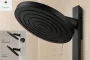 Hansgrohe Pulsify S Puro zuhanyrendszer 260 EcoSmart Ecostat Fine termosztáttal és 3jet kézizuhannyal szálcsiszolt fekete króm 24237340