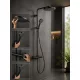 Hansgrohe Pulsify S Puro zuhanyrendszer 260 EcoSmart Ecostat Fine termosztáttal és 3jet kézizuhannyal matt fekete 24237670
