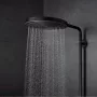 Hansgrohe Pulsify S Puro zuhanyrendszer 260 EcoSmart Ecostat Fine termosztáttal és 3jet kézizuhannyal matt fekete 24237670