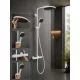 Hansgrohe Pulsify S Puro zuhanyrendszer 260 EcoSmart Ecostat Fine termosztáttal és 3jet kézizuhannyal matt fehér 24237700