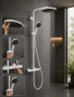 Hansgrohe Pulsify S Puro zuhanyrendszer 260 EcoSmart Ecostat Fine termosztáttal és 3jet kézizuhannyal matt fehér 24237700