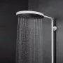 Hansgrohe Pulsify S Puro zuhanyrendszer 260 EcoSmart Ecostat Fine termosztáttal és 3jet kézizuhannyal matt fehér 24237700