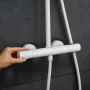 Hansgrohe Pulsify S Puro zuhanyrendszer 260 EcoSmart Ecostat Fine termosztáttal és 3jet kézizuhannyal matt fehér 24237700