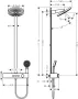 Hansgrohe Pulsify S Showerpipe 260 zuhanyrendszer termosztáttal, szálcsiszolt fekete króm 24240340