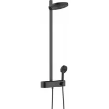   Hansgrohe Pulsify S Showerpipe 260 zuhanyrendszer termosztáttal, matt fekete 24240670