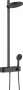Hansgrohe Pulsify S Showerpipe 260 zuhanyrendszer termosztáttal, matt fekete 24240670