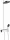 Hansgrohe Pulsify S Showerpipe 260 EcoSmart zuhanyrendszer termosztáttal, króm 24241000