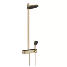   Hansgrohe Pulsify S Showerpipe 260 EcoSmart zuhanyrendszer termosztáttal, szálcsiszolt bronz 24241140