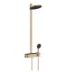 Hansgrohe Pulsify S Showerpipe 260 EcoSmart zuhanyrendszer termosztáttal, szálcsiszolt bronz 24241140