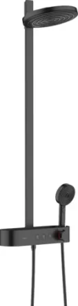 Hansgrohe Pulsify S Showerpipe 260 EcoSmart zuhanyrendszer termosztáttal, matt fekete 24241670