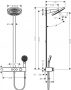 Hansgrohe Pulsify S Showerpipe 260 EcoSmart zuhanyrendszer termosztáttal, matt fekete 24241670